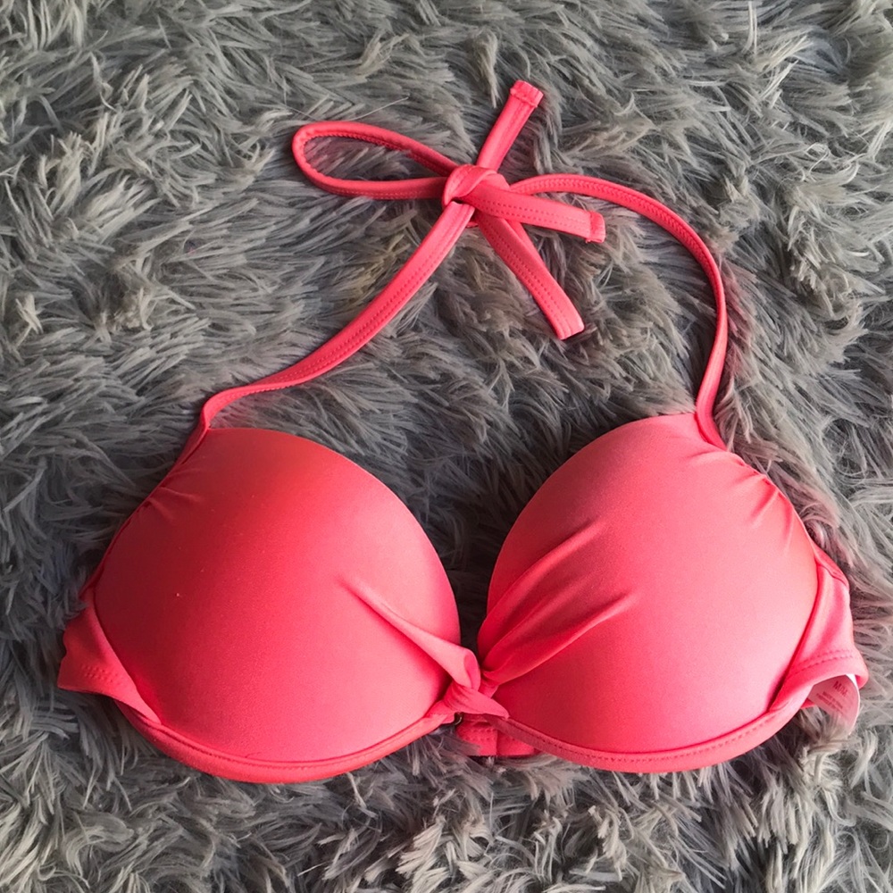 Xhilaration pushup pink bikini top M NWOT